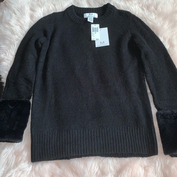 Magaschoni faux fur sleeve sweater size xs - Picture 2 of 7